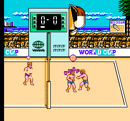 Super Spike V'ball / Nintendo World Cup (NES)   © Nintendo 1990    2/3