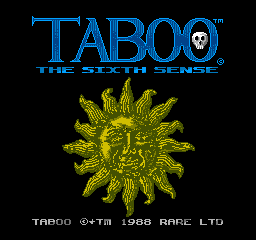 Taboo: The Sixth Sense (NES)   © Tradewest 1989    1/3