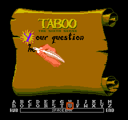 Taboo: The Sixth Sense (NES)   © Tradewest 1989    2/3