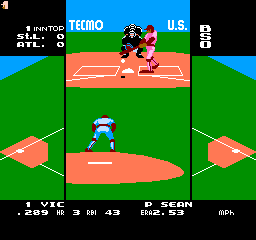 Tecmo Baseball (NES)   © Tecmo 1989    2/3