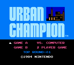 Urban Champion (NES)   © Nintendo 1984    1/3