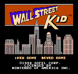 Wall Street Kid (NES)   © Sofel 1990    1/3