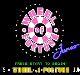 Wheel Of Fortune: Junior Edition (NES)   © GameTek 1989    1/3