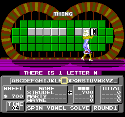 Wheel Of Fortune: Junior Edition (NES)   © GameTek 1989    3/3