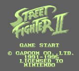 Street Fighter II (GB)   © Capcom 1995    1/3