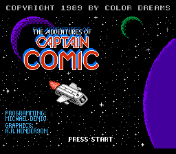Captain Comic (NES)   © Color Dreams 1989    1/3