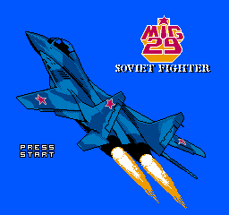 MIG-29 Soviet Fighter (NES)   © Camerica 1992    1/3