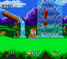 Bubsy In Claws Encounters Of The Furred Kind (SNES)   © Accolade 1993    3/3