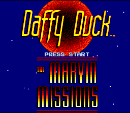 Daffy Duck: The Marvin Missions (SNES)   © SunSoft 1993    1/4