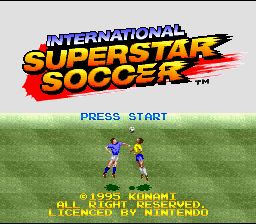 International Superstar Soccer (SNES)   © Konami 1994    1/3