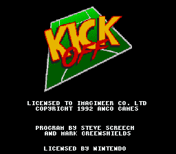 Super Kick Off (SNES)   © Imagineer 1992    1/3