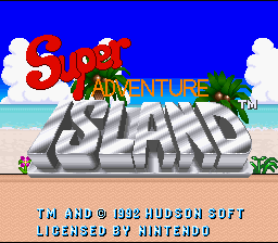 Super Adventure Island (SNES)   © Hudson 1992    1/3