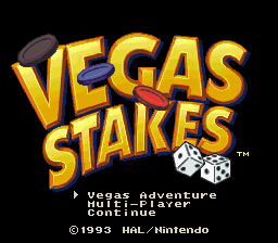 Vegas Stakes (SNES)   © Nintendo 1993    1/4