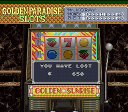 Vegas Stakes (SNES)   © Nintendo 1993    3/4