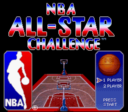 NBA All-Star Challenge (SNES)   © Acclaim 1992    1/3