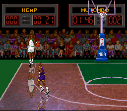 NBA All-Star Challenge (SNES)   © Acclaim 1992    3/3