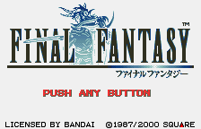 Final Fantasy (WSC)   © Square 2000    1/4