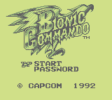 Bionic Commando (1992) (GB)   © Capcom 1992    1/3