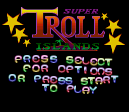 Super Troll Islands (SNES)   © ASC Games 1994    1/3