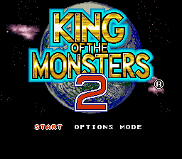 King Of The Monsters 2 (SNES)   © Takuyo 1993    1/3