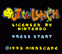 Out To Lunch (SNES)   © Mindscape 1993    1/3