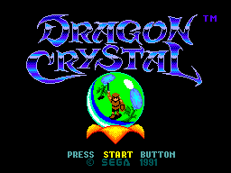 Dragon Crystal (SMS)   © Sega 1991    1/3