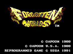 Forgotten Worlds (SMS)   © Sega 1991    1/3