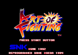 Art Of Fighting (SMD)   © Sega 1994    1/3
