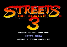 Streets Of Rage III (SMD)   © Sega 1994    3/4