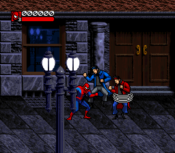 Venom / Spider-Man: Separation Anxiety (SNES)   © Acclaim 1995    2/3