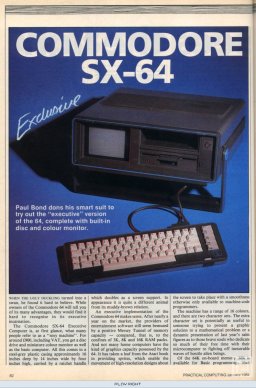 Commodore SX-64   © Commodore 1983   (C64)    19/20