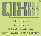 Qix (GB)   © Nintendo 1990    1/3