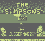 The Simpsons: Bart Vs. The Juggernauts (GB)   © Acclaim 1992    1/3
