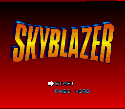 Skyblazer   © Sony Imagesoft 1994   (SNES)    1/4