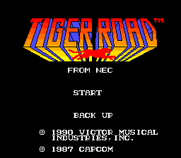 Tiger Road (PCE)   © Interchannel 1990    1/3
