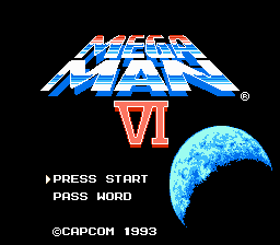 Mega Man 6 (NES)   © Capcom 1993    1/3