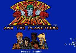 Captain Planet And The Planeteers (SMD)   © Sega 1993    1/3