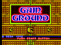 Gain Ground (SMS)   © Sega 1990    1/3