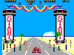 Out Run 3D (SMS) &nbsp; &copy; Sega 1988 &nbsp;  3/3