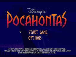 Pocahontas (SMD)   © Disney Interactive 1996    1/5