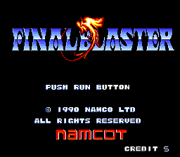 Final Blaster (PCE)   © Namco 1990    1/4