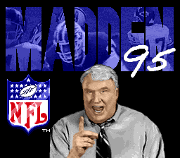 Madden NFL '95 (SNES)   © EA Sports 1994    1/3