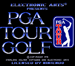 PGA Tour Golf (SNES)   © Imagineer 1992    1/3