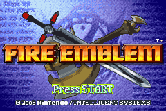 Fire Emblem (GBA)   © Nintendo 2003    1/4