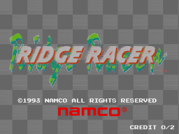 Ridge Racer (ARC)   © Namco 1993    1/4
