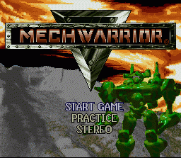 MechWarrior (SNES)   © Activision 1993    1/6