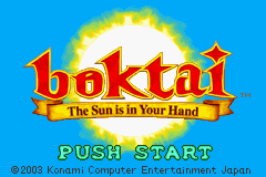 Boktai: The Sun Is In Your Hand (GBA)   © Konami 2003    1/3
