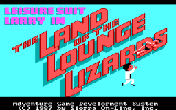Leisure Suit Larry 1: In The Land Of The Lounge Lizards (PC)   © Sierra 1987    1/3