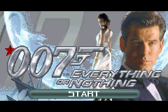 007: Everything Or Nothing (GBA)   © EA 2003    1/3