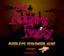 The Addams Family: Pugsley's Scavenger Hunt (SNES)   © Ocean 1993    1/3
